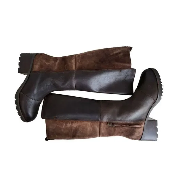 Sorel Cate Tall Brown Leather Waterproof Knee High Zip Women's Boots Size 10.5 - Picture 7 of 12